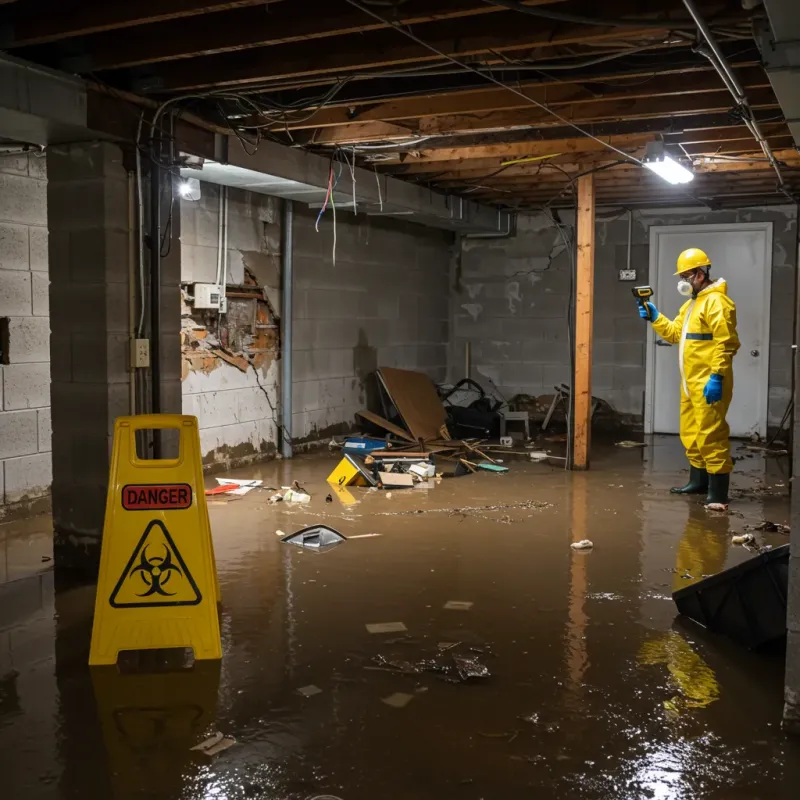 Flooded Basement Electrical Hazard in Ruckersville, VA Property